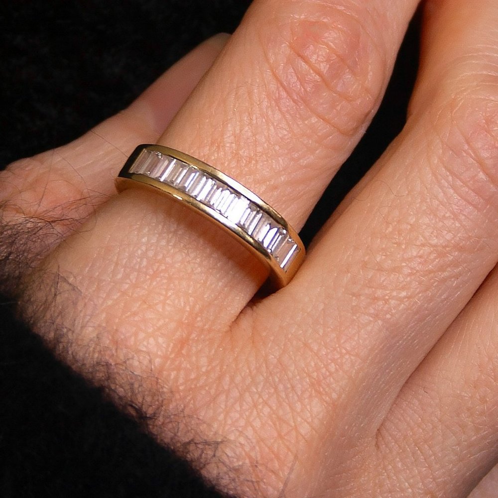 Vintage Diamond Ring 18K Gold 0.9ct, Solid Gold Engagement Appraisal Value $5800